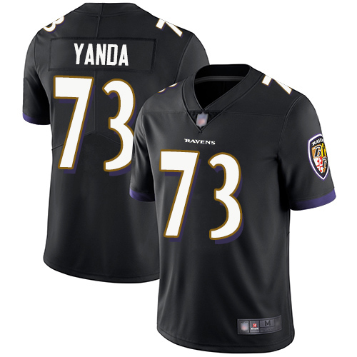 Baltimore Ravens Limited Black Men Marshal Yanda Alternate Jersey NFL Football #73 Vapor Untouchable->women nfl jersey->Women Jersey
